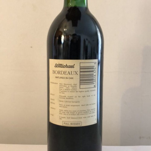 Bordeaux St.Michael Dourthe Freres Red Wine Bordeaux Vintage 1993 new