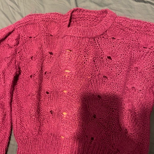 Vintage knitted sweater like new, purple, size M-L
