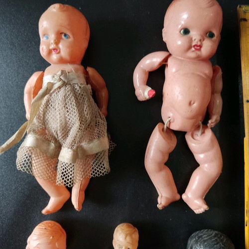 Celluloid dolls used, pack of 5 in various sizes