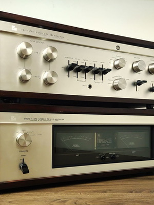 Luxman CL-350 & M-1600 vintage high-end preamplifier and power amplifier set used
