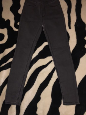 Elastic Jean pants H&M for girls like new, black, size 140 cm