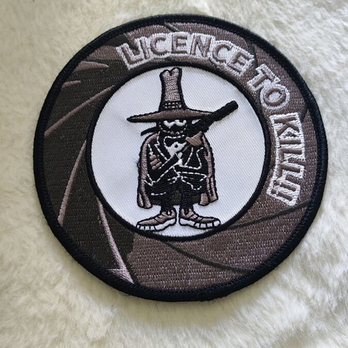 Rare Embroidered Patch Licence to Kill F-4 Phantom II New