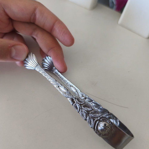 Esmeyer Hildesheimer Rose vintage sugar tongs