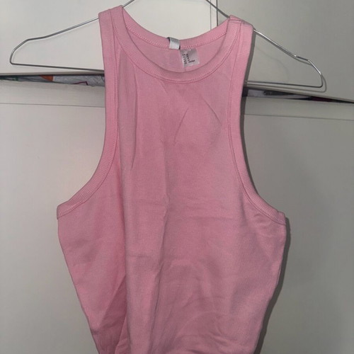 Sleeveless top new, pink, size M from H&M