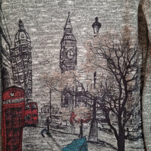 Thin long-sleeve blouse like new, gray, size M