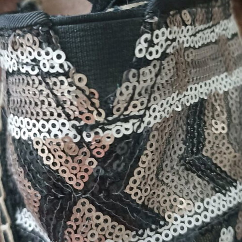 Espadrilles Joy & Mario 38 like new, black, beige, embroidered with sequins