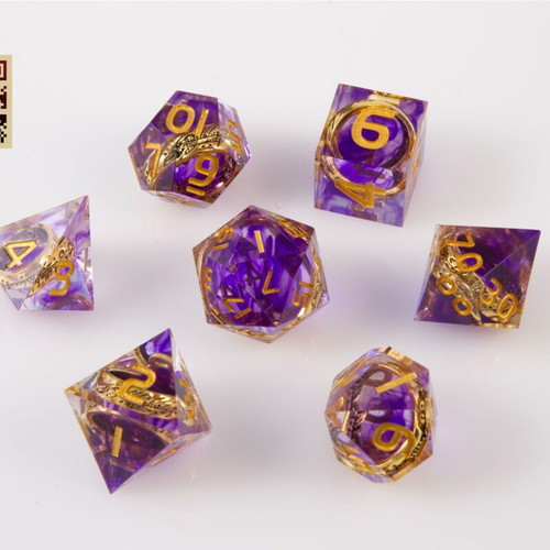 Dungeons & Dragons Dice Set with Pouch new sharp-edge