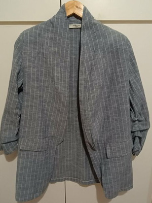 Piazza Italia Linen Jacket like new, size M, blue