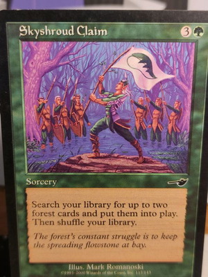 Skyshroud Claim Magic: The Gathering card