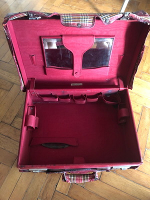 Hermes men's leather boudoir bag used collectible