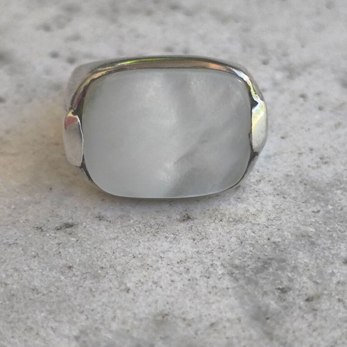 Silver ring 925 used, size 55