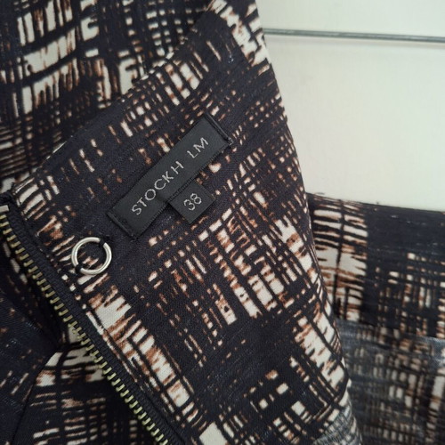 Stockh lm dress geometric pattern size M new
