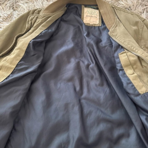 Funky Buddha khaki bomber jacket like new, size L