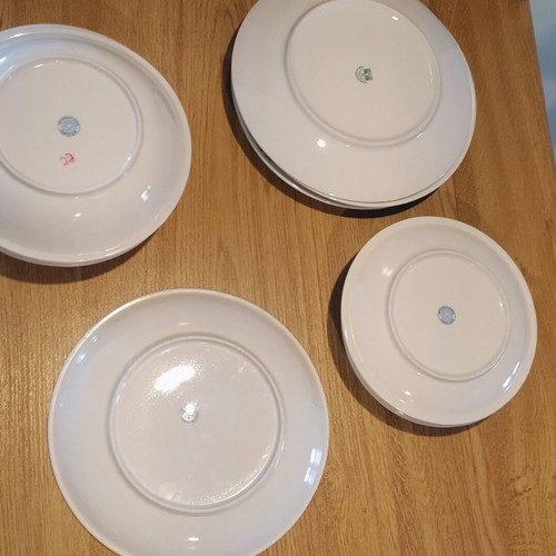 Dinner plates set used, pack of 12, assorted sizes