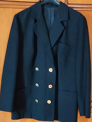 Women's blue jacket like new, handmade high tailoring size M