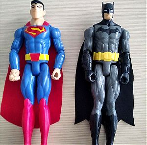 2 φιγούρες super heroes - Superman & Batman (DC Universe)