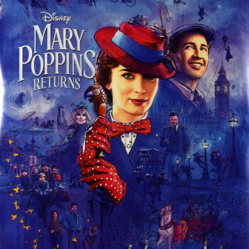 Mary Poppins Returns Emily Blunt Original Movie Poster 2018 like new