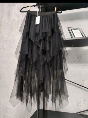 Black tulle midi skirt new with tag, small size