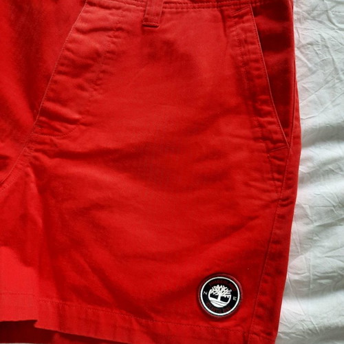 Timberland Ανδρικό Κοντό Παντελόνι Καινούργιο, Κόκκινο, Μέγεθος M