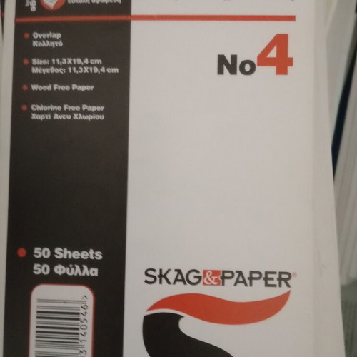 Skag No 4 notepad new, pack of 26, 50 sheets