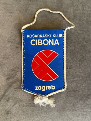 Cibona Zagreb basketball banner 90’s like new, authentic