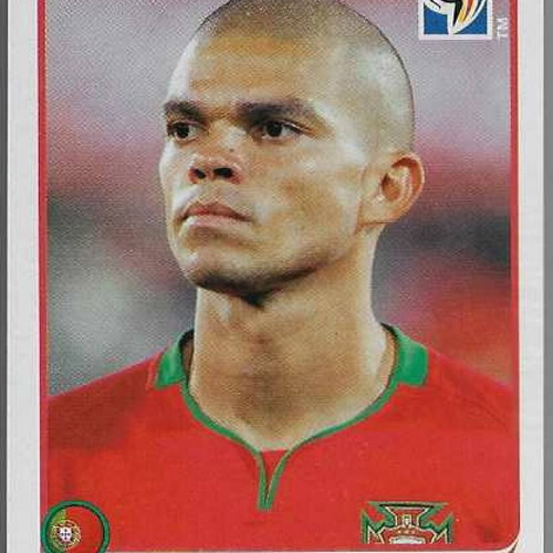 Panini FIFA Copa Africa 2010 Pepe sticker like new