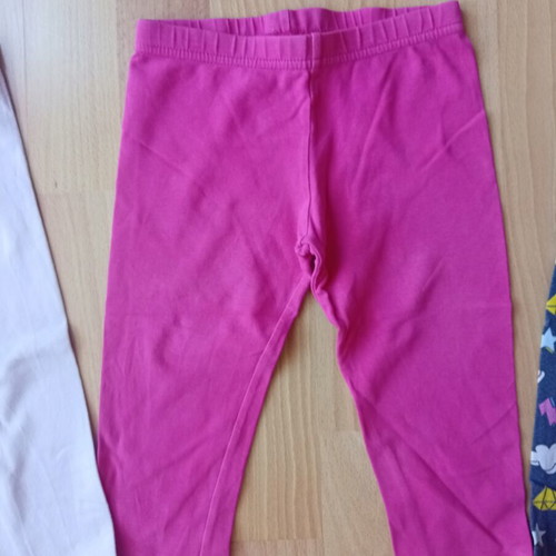 Girls' leggings pants and shorts used, ages 3-4, sizes 98-104 cm