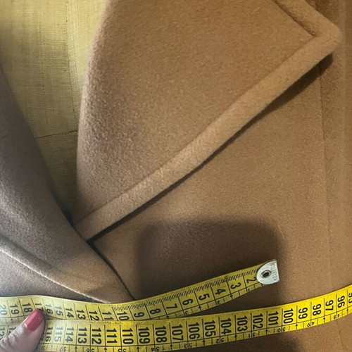 Wool women's coat used in camel color, size S