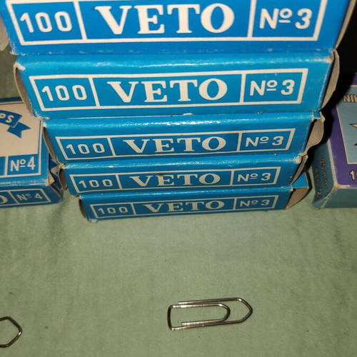 Paper clips and binder clips new, pack of 12 boxes in various sizes