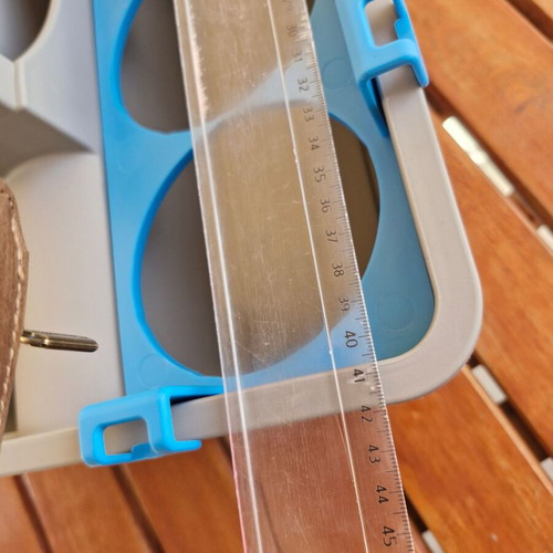 Plastic carrying basket like new for tools and cleaning supplies