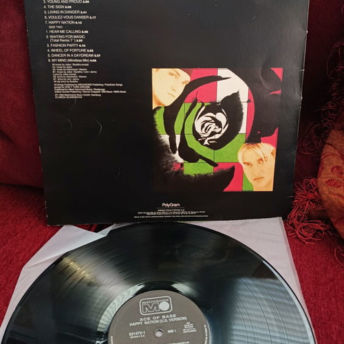 Ace Of Base Happy Nation US Version vinyl record used, pop