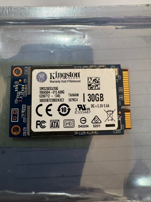 Kingston mSATA SSD 30GB used, fully tested