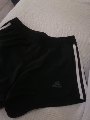 Adidas running shorts XS, black and white