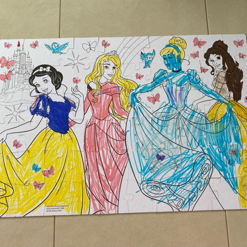 Disney Princess Puzzle Lisciani used, 60 pieces