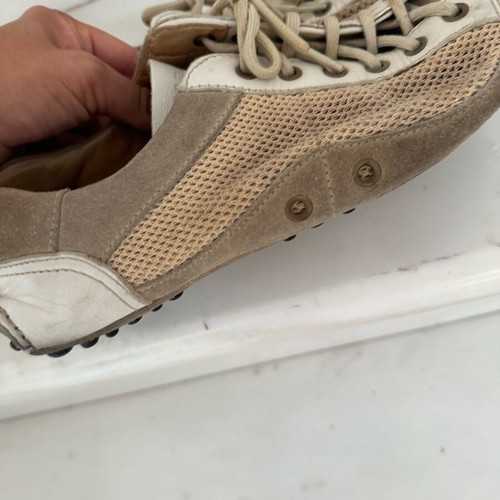 Prada canvas men's sneakers used size 40 beige