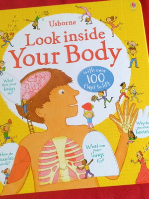 Children's book Look inside your body like new, English