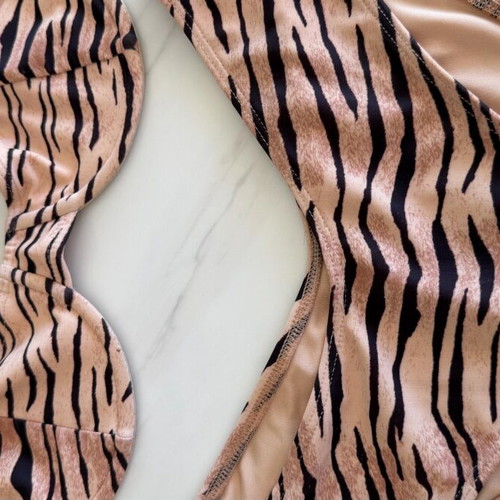 Faithfull the Brand swimsuit beige and black, like new, Small and X Small