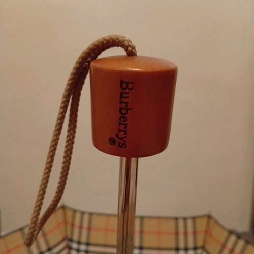 Burberry folding umbrella and Johnstones of Elgin cashmere scarf used