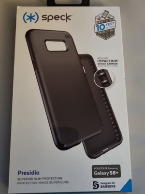 Samsung Galaxy S8+ Plus Speck Presidio case new black