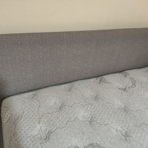 Bed and Bath double bed with Alfastrom mattress, storage space