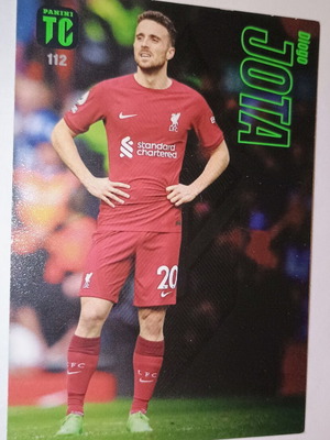 Diego Jota Liverpool FC Panini Top Class 2023 collectible card used