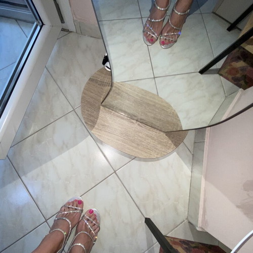 Silver Heels like new, size 36, sandals