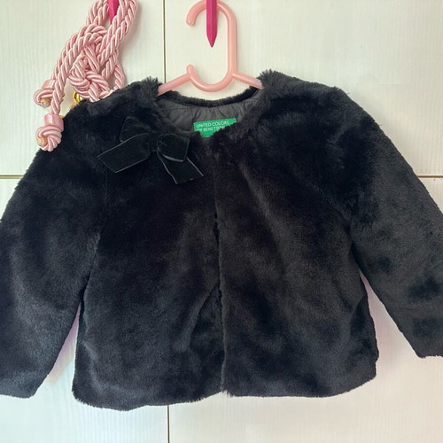 Benetton fur coat 1-2 years like new