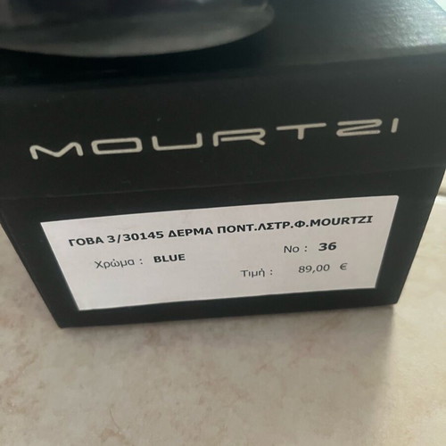 Mourtzi ballerinas blue used, leather size 36