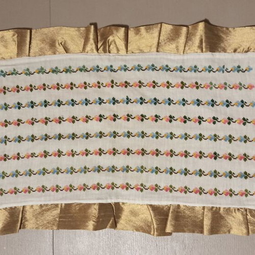 Pillow with handmade embroidery like new