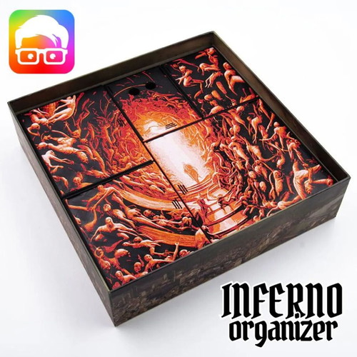 Inferno Board Game Organizer New, Fits Sleeved Cards