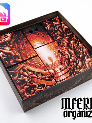 Inferno Board Game Organizer New, Fits Sleeved Cards