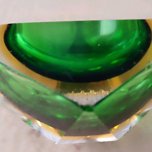 Mourano Somerso diamond shape ashtray 1970 like new