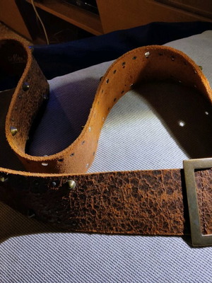 Belt women's maxaco genuine leather like new brown size 100