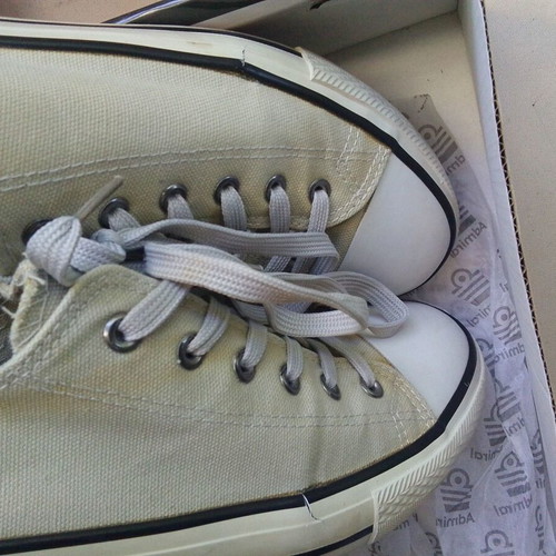 Two pairs of Admiral men's shoes used, size 43, green and yellow